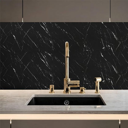 Abyssaly Black Marble Contact Paper Peel and Stick Countertops Waterproof Matte - Image 8