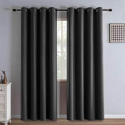 IGEMAEVE Blackout Curtains 84 Inch Length 2 Panels Set, Grommet Energy Saving by IGEMAEVE