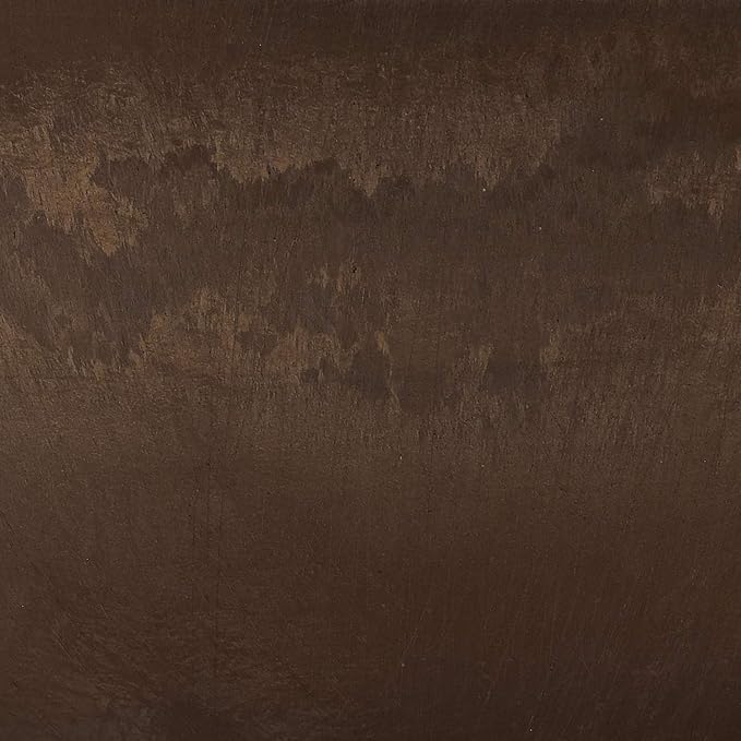 PSW Pot M25C Collection Shallow Garden Bowl Low Planter for Succulents, Bonsai, Fairy Gardens, Herbs, 10-inch, Chocolate