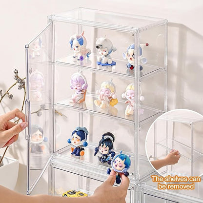 4 Pack 3 Tier Clear Display Case - Image 6