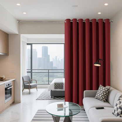Joydeco Blackout Patio Sliding Door Curtains 108 Inches Long, Grommet Privacy - Image 2