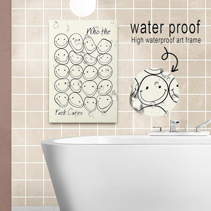 DIHSIEG Inspirational Canvas Wall Art funny bathroom wall art Print Poster - Image 3