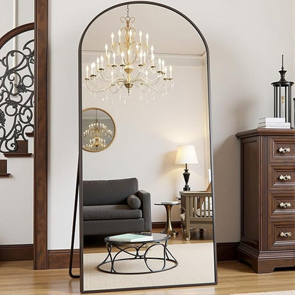 Prywot Arched Full Length Mirror, Modern Full Body Mirrors - Image 2