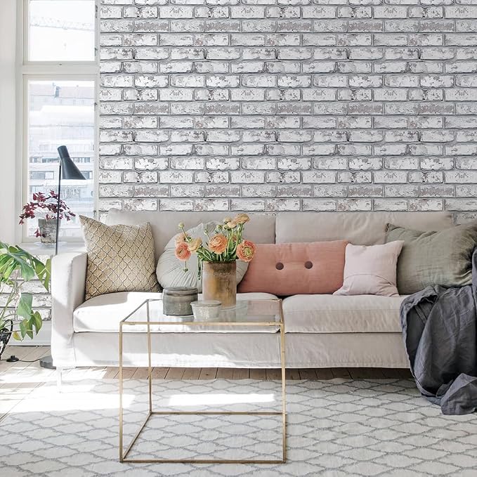 COMSTICKC 3D Faux Brick Wall Panel Peel and Stick, Not Real Brick, Small Size - Image 2