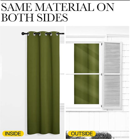 NICETOWN Window Curtain Panels, Christmas Window Decoration Thermal Insulated - Image 6