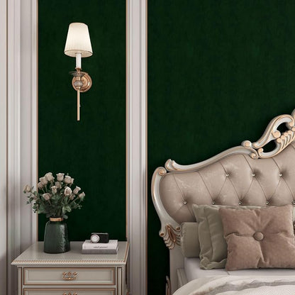 Yenhome 24"X393" Green Velvet Wallpaper Stick and Peel Vintage Green Wallpaper - Image 2