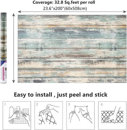 Arthome 23.6x200''Rustic Wood Contact Paper Peel and Stick Self-Adhesive - Image 3