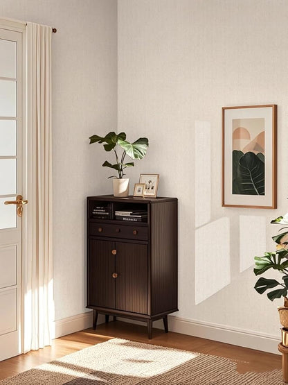 Grasscloth Peel and Stick Wallpaper Beige Faux Linen Wallpaper 15.7inch x - Image 3