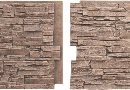 EverStone Canyon Ridge Faux Stone Panel, 45 3/4"W x 24 1/2"H x 1 1/4"D - Image 8