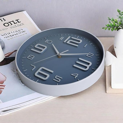 12 inch Silent and Non tick Battery Powered Quartz Round Wall Clock, Suitable - Image 5