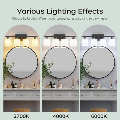 PARTPHONER Bathroom Light Fixtures, Bathroom Lighting Fixtures Over Mirror - Image 6