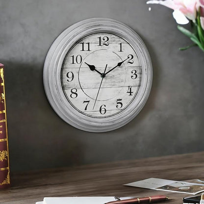 Wall Clock, 12 Inch Kitchen Decorative Wall Clock, Silent Wall Cocks Battery - Image 6