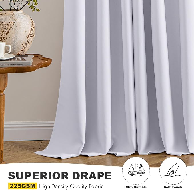 MIULEE Blackout Curtains for Bedroom Living Room 2 Panels, Thermal Insulated - Image 6