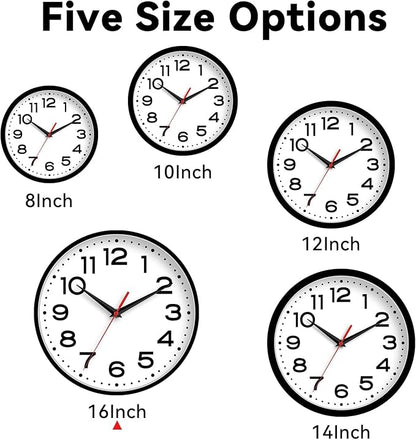 Roymnie Wall Clock Silent Non-Ticking Modern Clock Battery Operated 16 Inch - Image 7