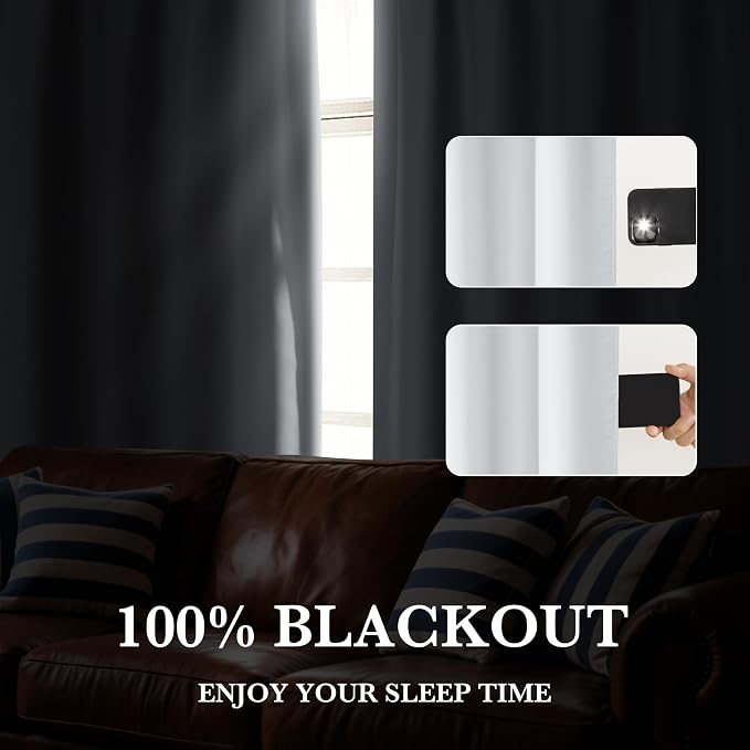 RYB HOME 100% Blackout RV Camper Curtains, Thermal Insulated Total Room - Image 5