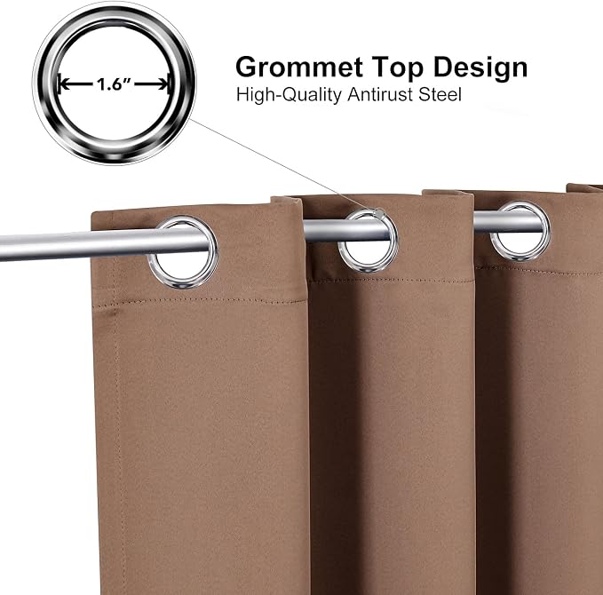 ChrisDowa Grommet Blackout Curtains - Image 2