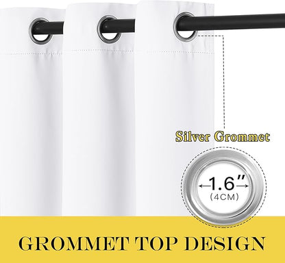 NICETOWN White Room Darkening Curtain 72 inches Long - Image 2