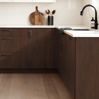 Heroad Peel and Stick Wallpaper Wood Contact Paper Red Brown Wood Grain Contact - Image 5