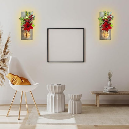 Mason Jars Sconce Decor Rustic Wall Sconces Handmade Wall Art Hanging Design - Image 9