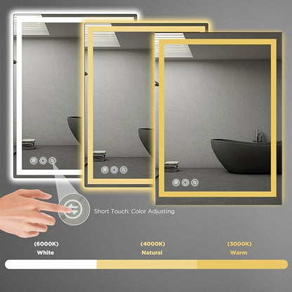 Memobarco LED Mirror for Bathroom 20"x 28" - Image 4