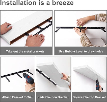 Fixwal Floating Shelves for Wall, Bathroom and Kitchen, for Storage, Room Decor - Image 7