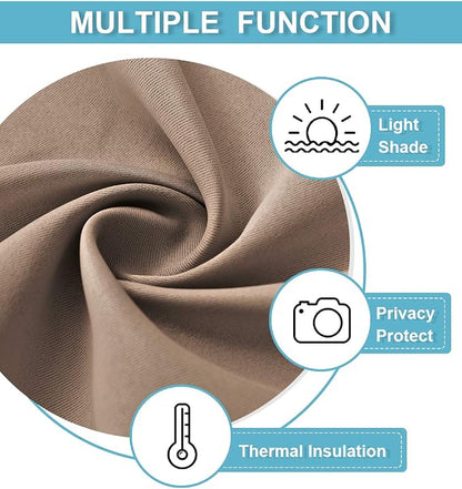 RYB Home Blackout Curtains Thermal Insulating Privacy Temporary Door Curtains - Image 7