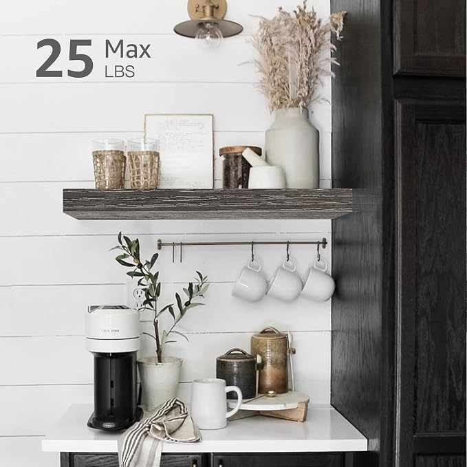 QEEIG Floating Shelves for Wall Bathroom Shelf Bedroom Kitchen Living Room - Image 4