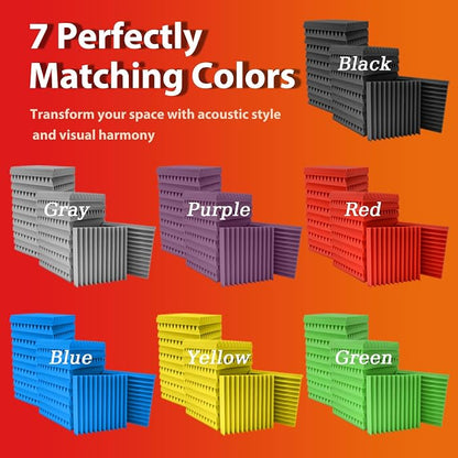 12 Pack Acoustic Panels – Sound Proof Foam Panels - Image 6