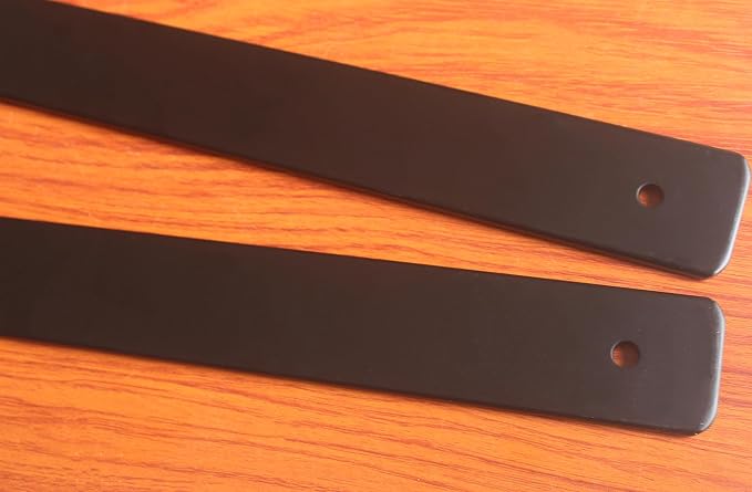 8 Pack - 12 inch Black Hidden L Shelf Bracket Iron Floating Shelf Brackets - Image 8