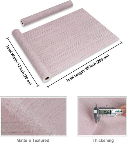 CRE8TIVE Pale Pink Grasscloth Wallpaper Textured Grasscloth Peel and Stick - Image 8