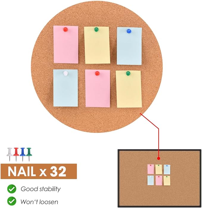 2-Pack Cork Board Bulletin Board 48 x 36, Office Board - Image 5