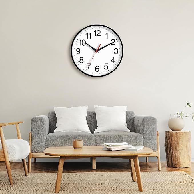 Rohioue 18 Inch Wall Clock, Modern Battery Operated Wall Clocks, Silent Non - Image 6
