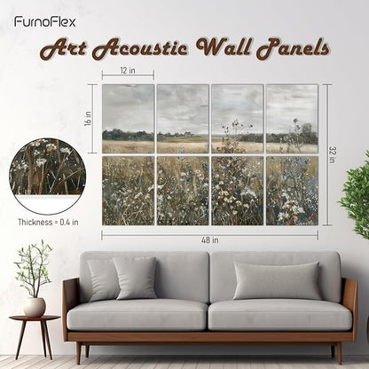 FurnoFlexArt Acoustic Panels Tiles Decorative Room Sound Proof Foam Absorbing - Image 2