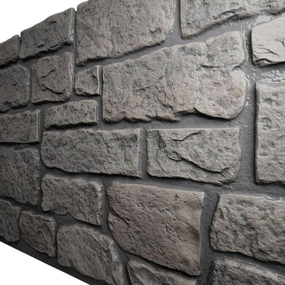 EverStone Cobblestone Faux Stone Panel, Morning Dove Color - Image 7
