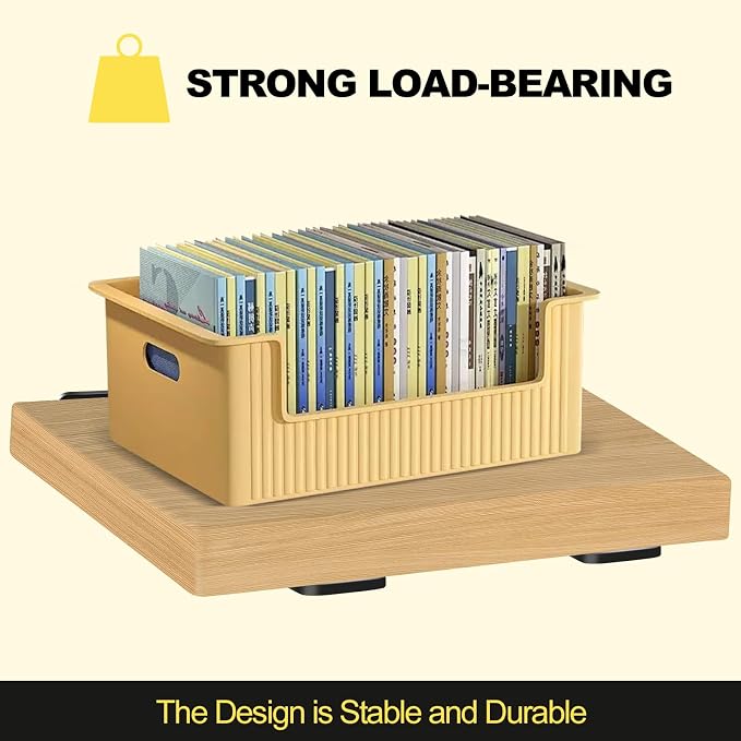 4 Pack - 4 inch Black Hidden L Shelf Bracket Iron Floating Shelf Brackets - Image 4