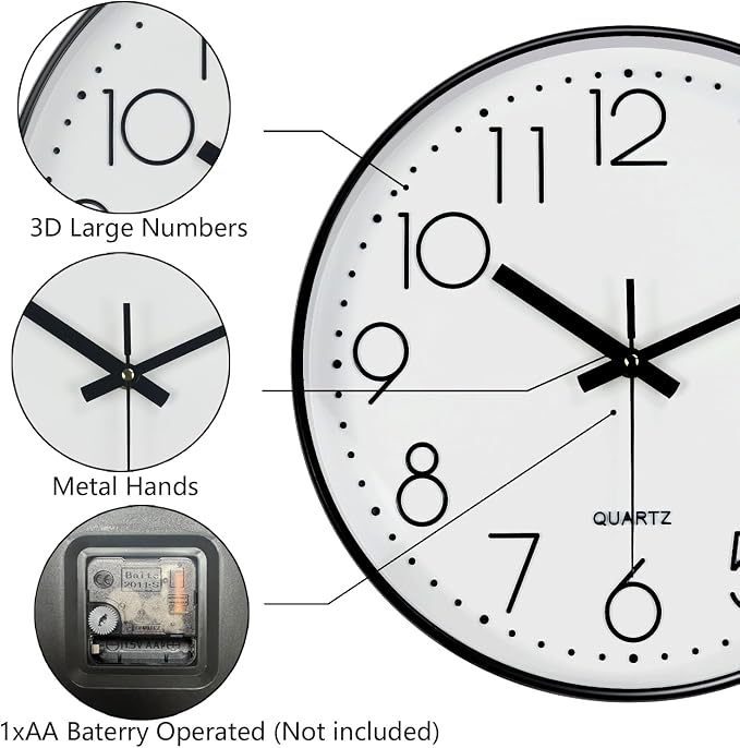 Modern Silent Wall Clock - Image 6