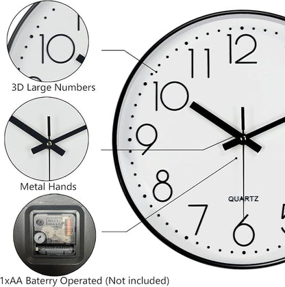 Modern Silent Wall Clock - Image 6