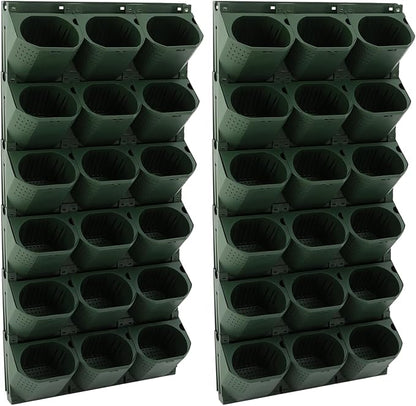 Vertical Wall Planter with 36 Pots, Hanging Garden Plant Flowerpot Holder by Eapmic