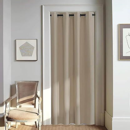 NICETOWN Door Curtain for Closet Doors 80 Inches Long 1 Panel, Room Divider by NICETOWN