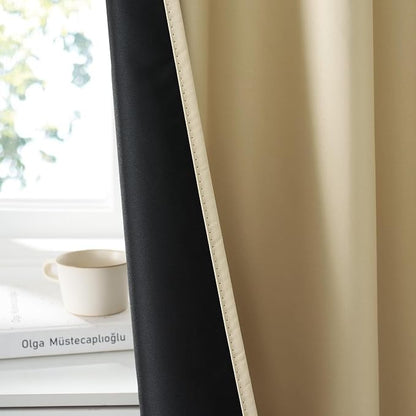 RYB HOME 100% Blackout Short Curtains - Image 4