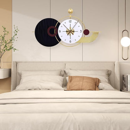 37.8×21 Inch Light Luxury Retro Wall Clock - Image 4