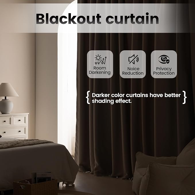 Room Divider Curtains, Back Tab Extra Wide Theater Curtains - Image 5