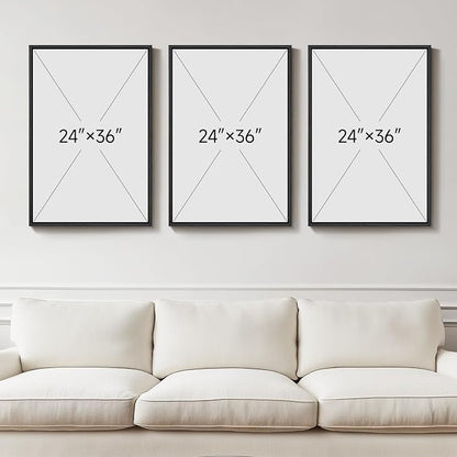 Large Framed Black and White Abstract Wall Art - Image 3