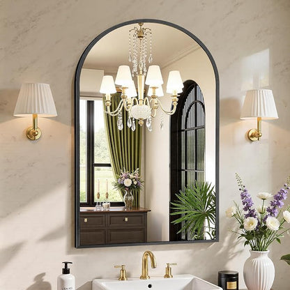 NEWBULIG 24X36 Inch Arched Bathroom Mirror - Image 2