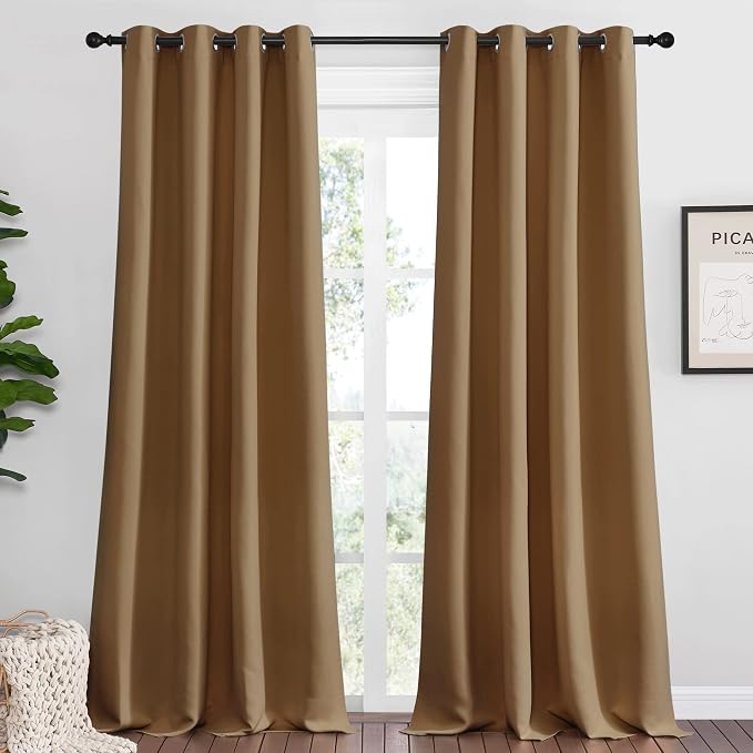 NICETOWN Sleek Blackout Curtains 108 inches Length by NICETOWN