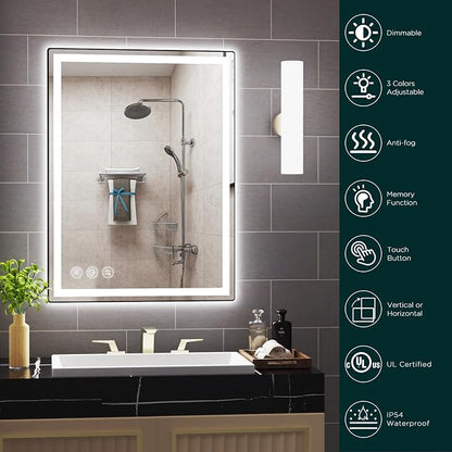 LED Bathroom Mirror 24"x 32" - Image 3