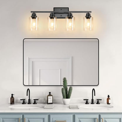 Ascher Bathroom Light Fixtures, 4-Light Vanity Lights - Image 8