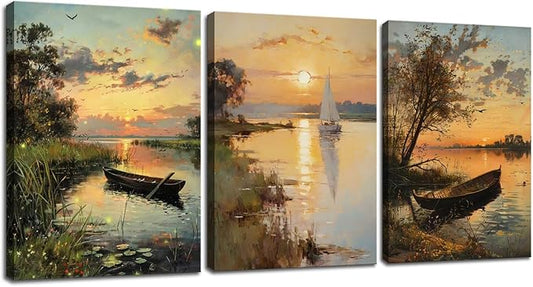 weiyiart Farmhouse Canvas Wall Art Vintage Wall Decor by weiyiart