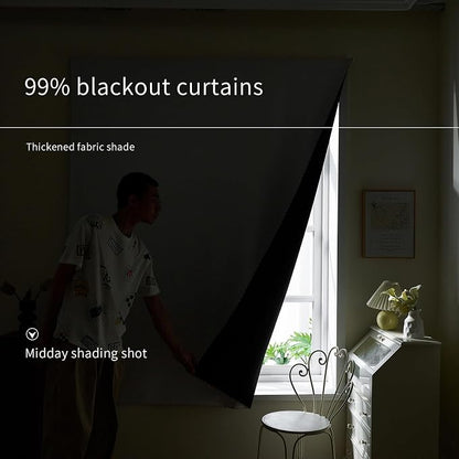 AJAZZ self Adhesive Portable 100% Blackout Curtains Simple and Easy to - Image 6