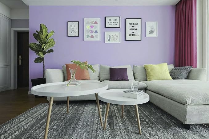 Safiyya 984.2"x17.7" Purple Wallpaper Peel and Stick Purple Contact Paper Solid - Image 5